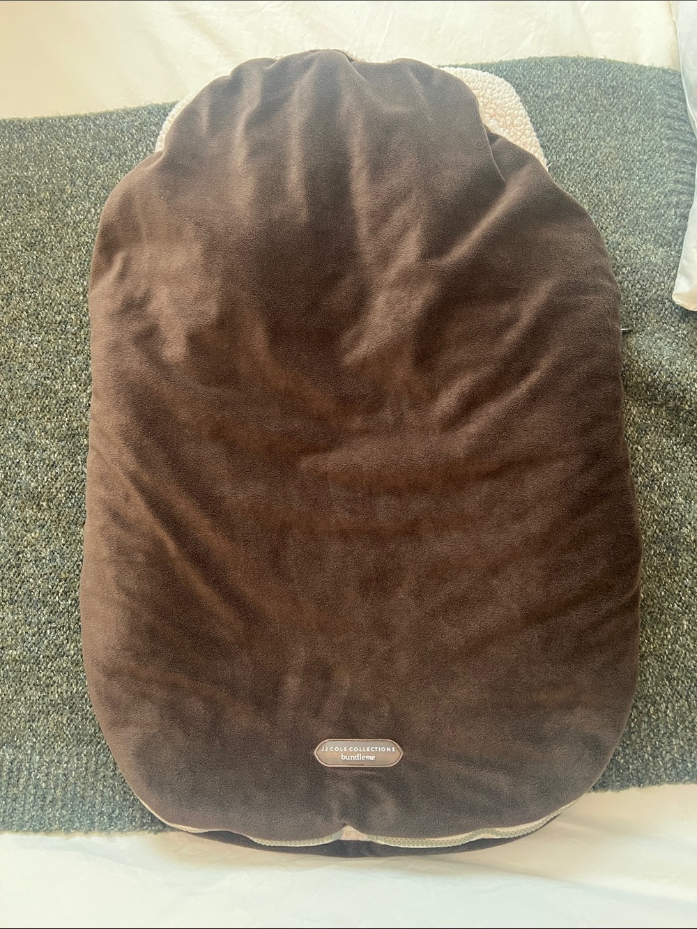 JJ Cole Collections Cocoa Brown Bundleme Infant Car Seat Cover